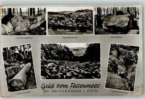 Reichenbach Felsenmeer Riesensäule Krokodilfelsen Altarstein Siegfriedsquelle