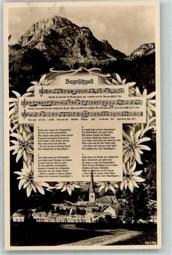 Bayrischzell Edelweiss Lied Bayrischzell Noten