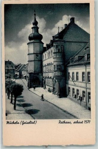Mücheln Rathaus erb. 1571