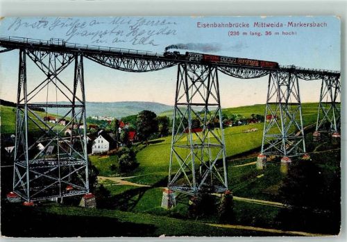 Mittweida Eisenbahnbrücke Markersbach Eisenbahn