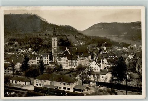 Urach Bahnhof Gleise Waggon