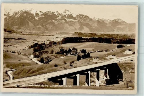 Bergen Autobahnbrücke A8 Hochplatte Kampenwand