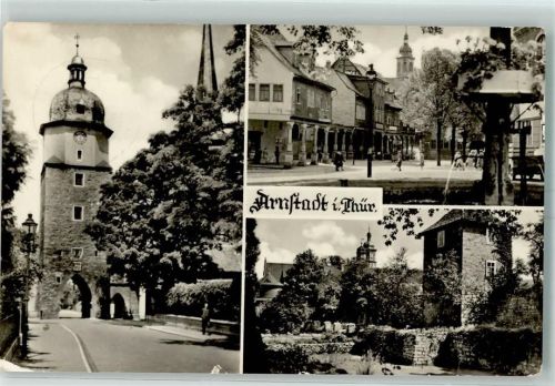 Arnstadt Riedtor Fußängerzone Brunnen