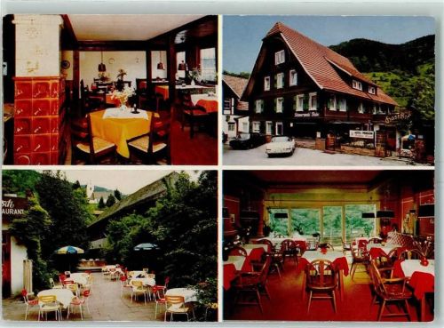 Forbach Gasthaus Goldener Hirsch Gastrauminnenansichten Terrasse