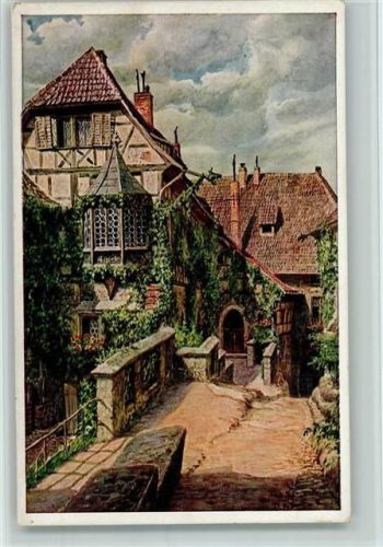Eisenach Die Wartburg, der erste Hof, sign Lindegreen AK