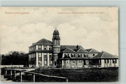 Döberitz 1915 Übungsplatz Soldatenheim m. Kommandantur Südtor