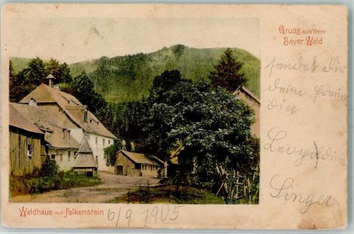 Zwiesel 1905 Waldhaus mit Falkenstein