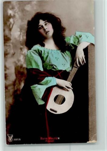 1907 Serie 2007-6 Reta Walter mit einer Laute - Mignon