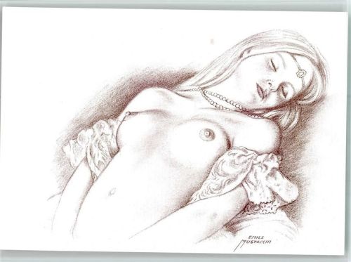 sign Emilie Mustacchi - Limite Abonne C.P.C Cartes Postales et Collection, Herblay AK Erotik
