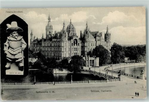 Schwerin 1911 Schweriner Schloß Schweriner See Petermännchen