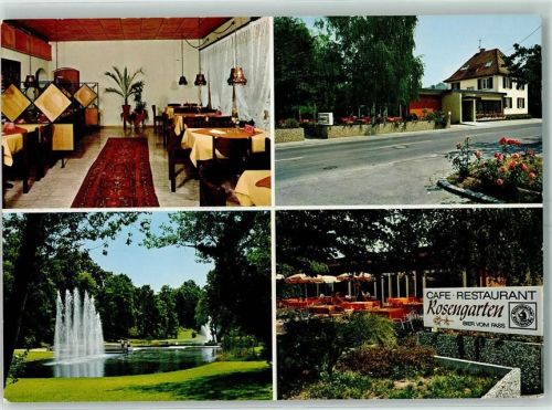 79415 W7848 Bad Bellingen , Baden - Cafe Restaurant Rosengarten Bes. Fam. Merkert