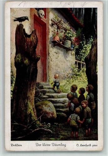 FPHG Uvachrom Nr. 4847 Serie 311, der kleine Däumling Nr. 2 AK Märchen