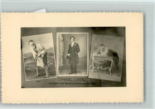 Emanuell Lorenz als Caspard in der Operette "Die Glocken von Corneulle", Gute Erhaltung