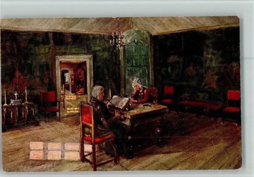 1920 ASCO 5611 - sign Schneevoigt - Andacht , Bibel lesen