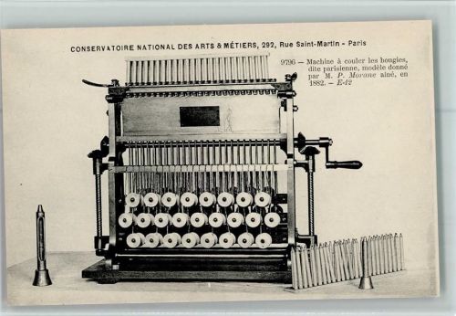 Nr. 9796 - Maschine a couler les bougies, dite parisienne, model donne par Morane 1882 Conservatoire National des Arts & Metiers - Paris
