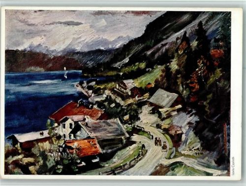 Hanfstaengl Nr. 115 - sign Lovis Corinth - Walchensee