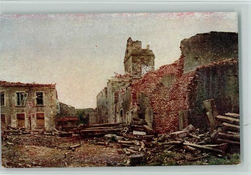 Saint-Baussant Westen - WK I - Vollständig zerstörte Ortschaft