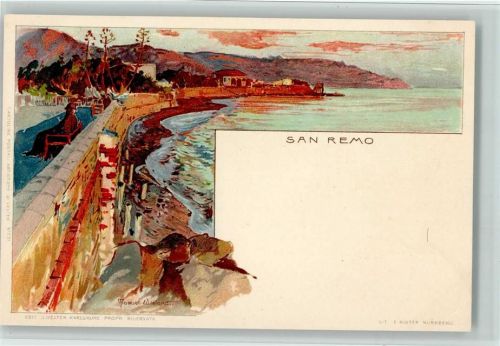 San Remo Lithographie Velten Verlag 1221 AK