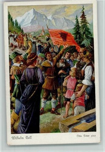 sign Otto Peter - Wilhelm Tell - Nr. 12 - FPHG Serie 158 Nr. 3909 AK
