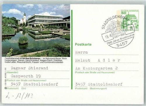 Bad Brückenau Ganzsache