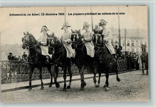 Avenement du roi Albert 1909, gute Erhaltung AK