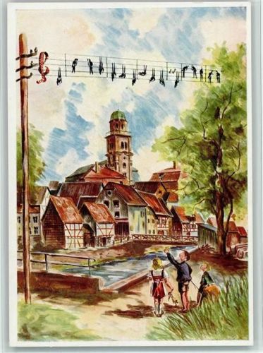 Nr. 1092 in Lauterbach hab ich mein Strumpf verloren, sehr gute Erhaltung AK