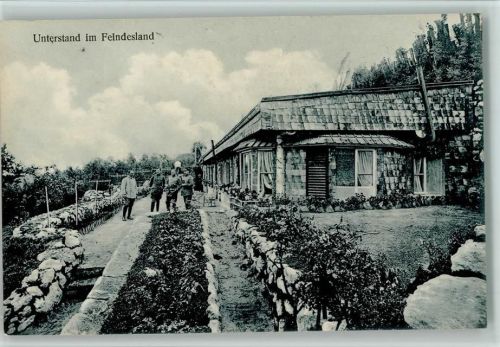 Nr. 2474 Das Deutsche Heer im Felde ,Unterstand im Feindesland, Soldatenleben - gute Erhaltung AK