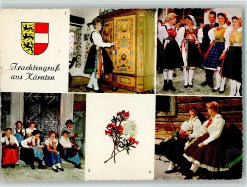 1962 Kärnten - Brautschrank, Gailtal, Mölltaler Gruppe AK