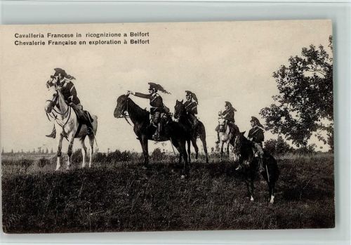 Cavallerie Francece in ricognizione a Belfort
