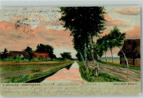 Worpswede 1904 Nach dem Regen von S. Wencke