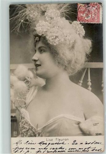 1899 Fotoverlag Lise Fleuron Jugendstil Frauenschönheit AK