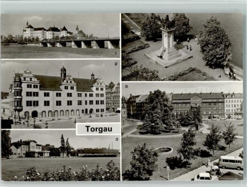 Torgau Schloß Hartenfels Denkmal d. Begegnung Martha Brautzsch Platz