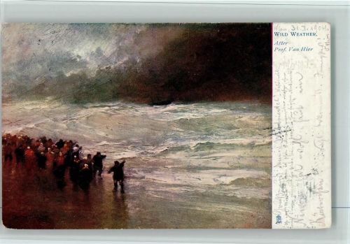 1904 Raphael Tuck Nr. 2573 Seenot sign. Van Hier AK