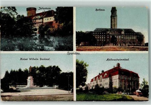 Spandau Juliusturm Rathaus Kaiser Wilhelm Denkmal Hallenschwimmbad