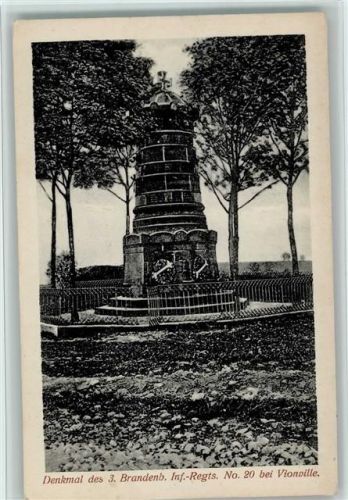 Vionville 1915 Denkmal des 3. Brandenb. Inf. Regiments Nr. 20