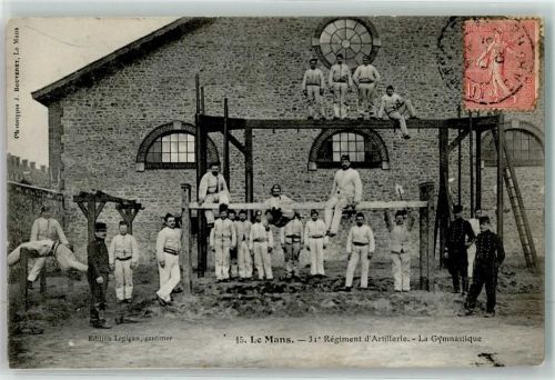 Le Mans 1909 31. Regiment d`Artillerie la Gymnastique