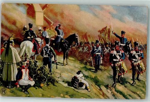 Völkerschlacht 1813 Serie Nr. 6 General Bülow bei Dennewitz Befreiungskrieg 1789-1815 Künstlerkarte