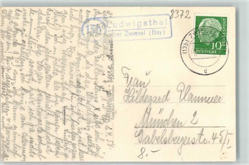 Zwiesel Landpoststempel Ludwigsthal Zwieseler Waldhaus