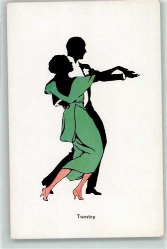 Silhouetten Twostep Serie 1318-1 Verlag A. Rehn AK