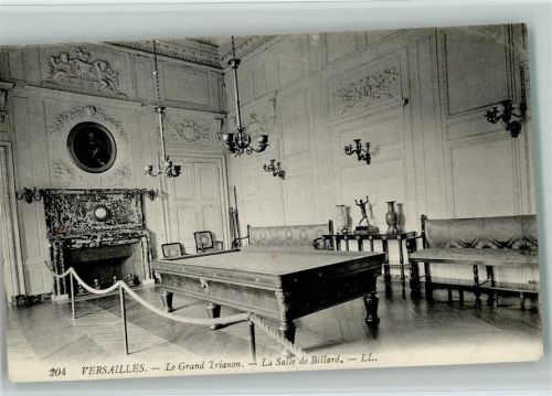 1917 Schloß Versailles - Le Grand Trianon - Billardtisch AK