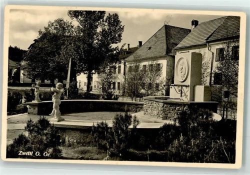 4180 Zwettl an der Rodl 1936 - Stadtbrunnen mit Putten
