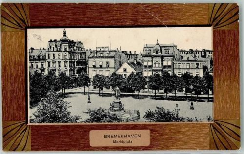 Bremerhaven Marktplatz Bürgermeister Smidt-Denkmal Passepartout