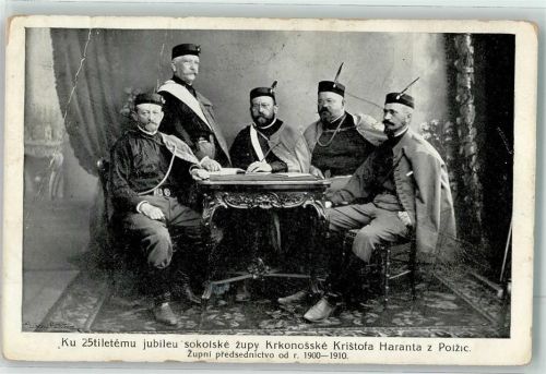 Rokytnice nad Jizerou Rochlitz Iser 1900 Gebrauchsspuren 25. Jubiläum d. Landkreises Sokolske zupy Krkonosske Kristofa Haranta z Polzic