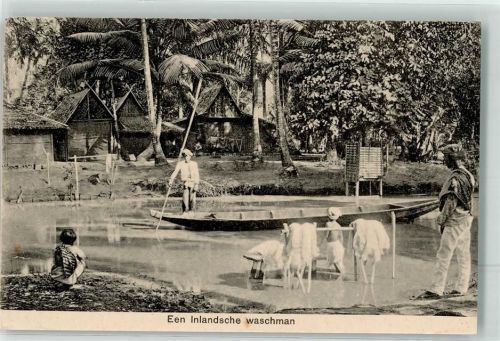 1909 ein einheimischer Waschmann