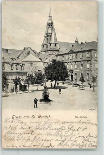 St. Wendel 1904 Marktplatz