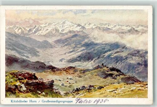 Kitzbühel 1930 Kitzbühler Horn Malerei Hüttenstempel