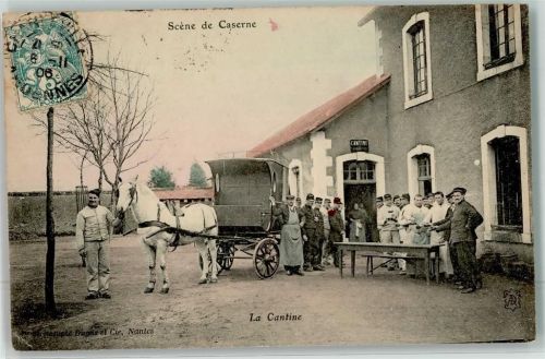 Charleville-Mezieres 1906 la Cantine Caserne Ort lt. Stempel