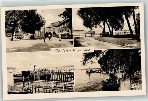 Wannsee Dampferanlegestelle Bahnhof Parkanlage Uferweg