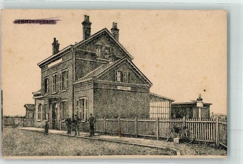 Lomme 1916 Bahnhof Fahrrad