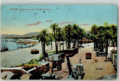 Landscape near Tel el Kimber Eisenbahn Gouvernement Ismailia